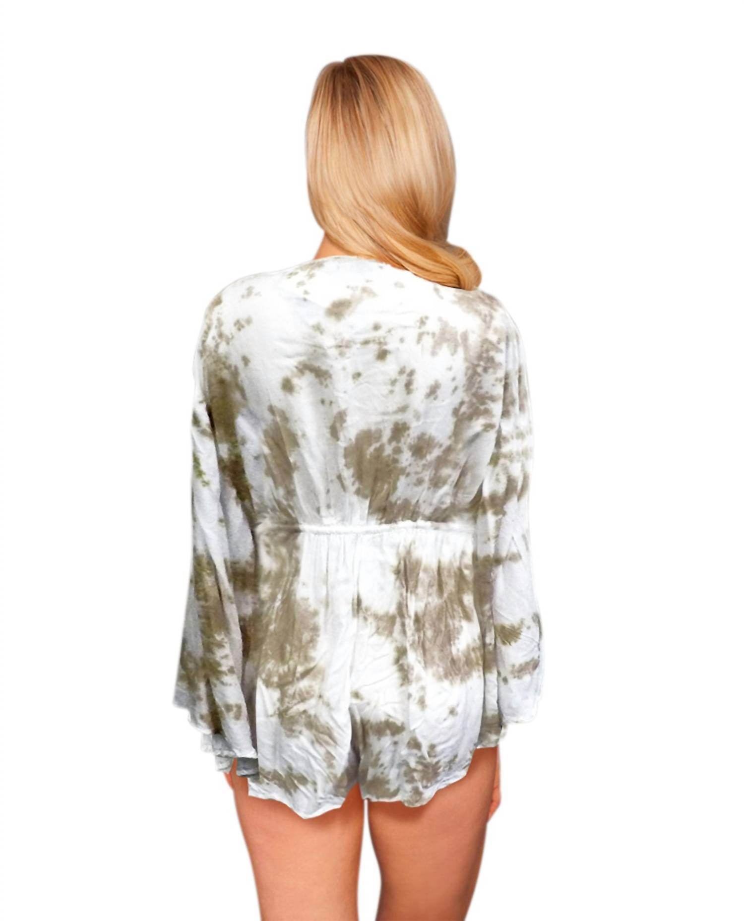 raviya - Raviya Tie Dye Romper Cover Up - Rack Hunt -