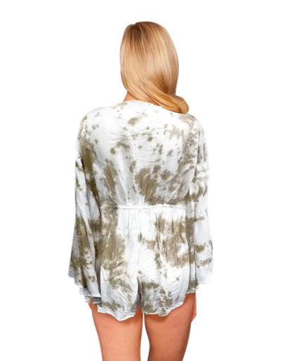 raviya - Raviya Tie Dye Romper Cover Up - Rack Hunt