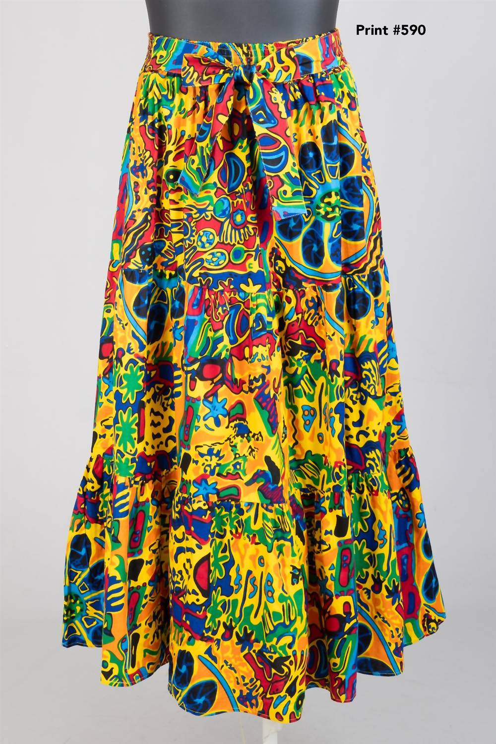African Print Maxi Skirt
