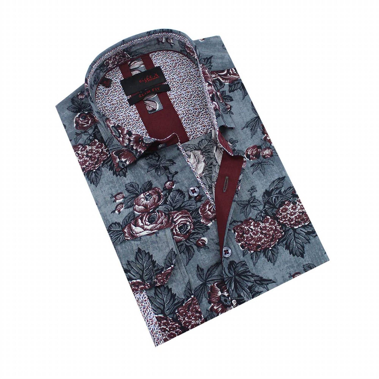 Oxblood Button Down Shirt