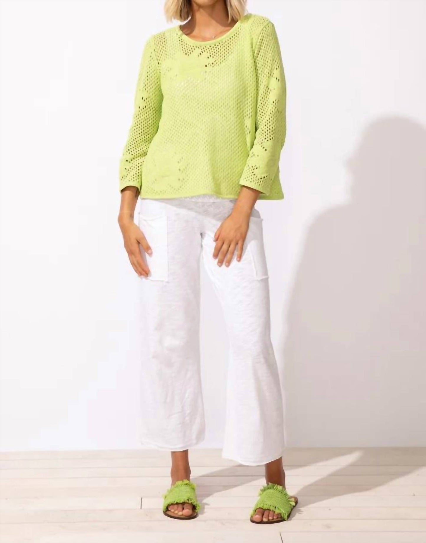 Floral Crochet Easy Pullover Sweater