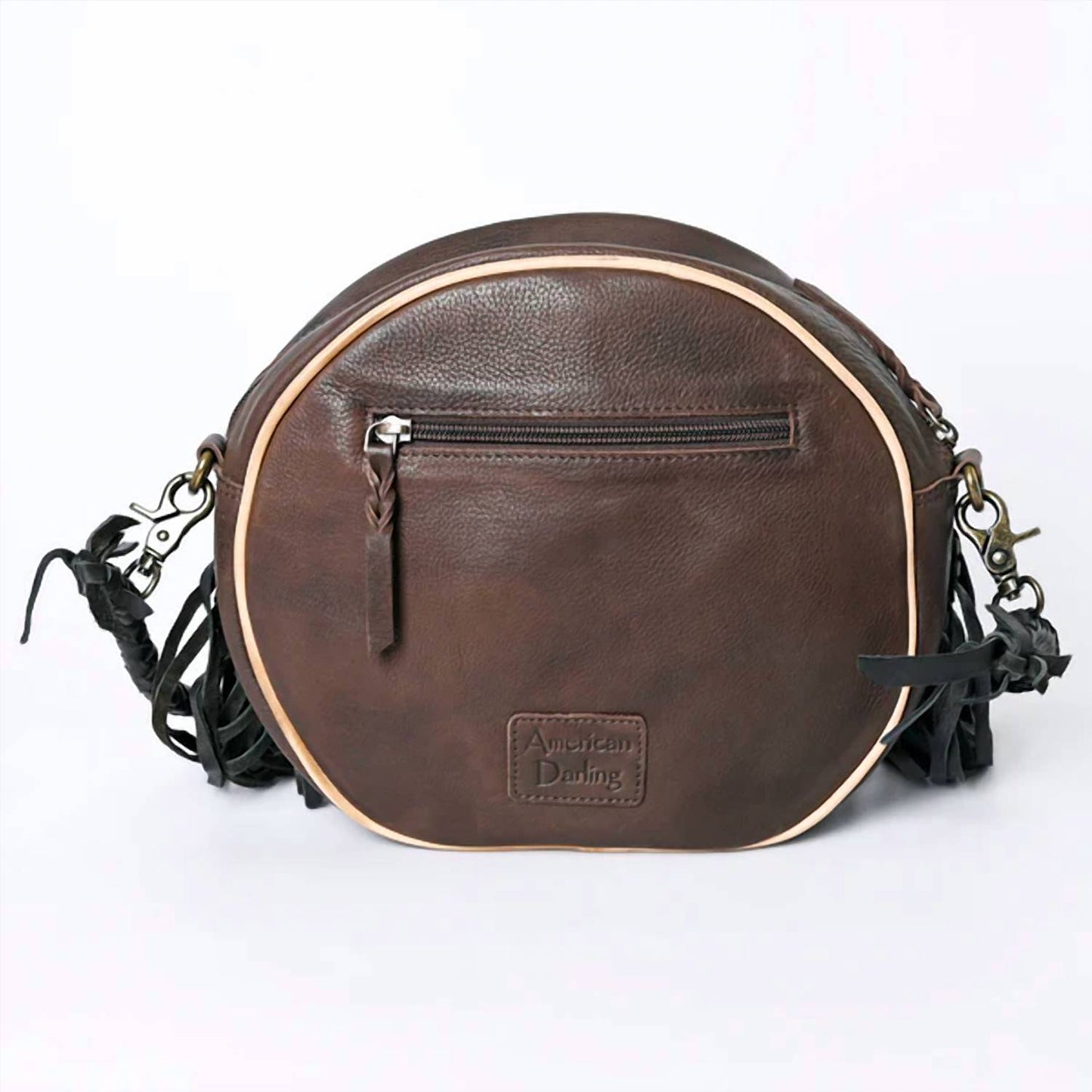 Women's Leather Round Bag