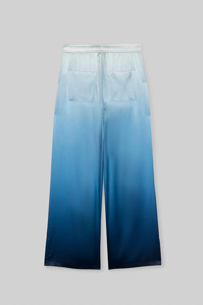 Baimy Wide Leg Silk Pants