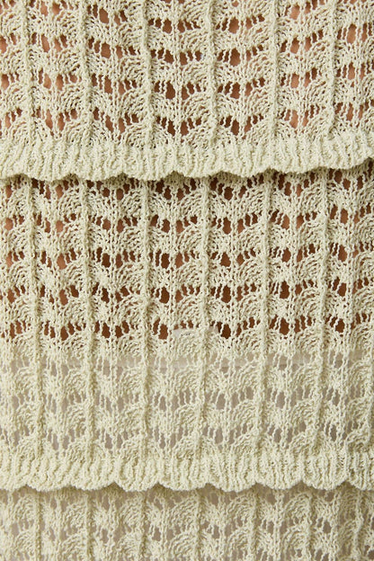 Sleeveless Knit Cardigan