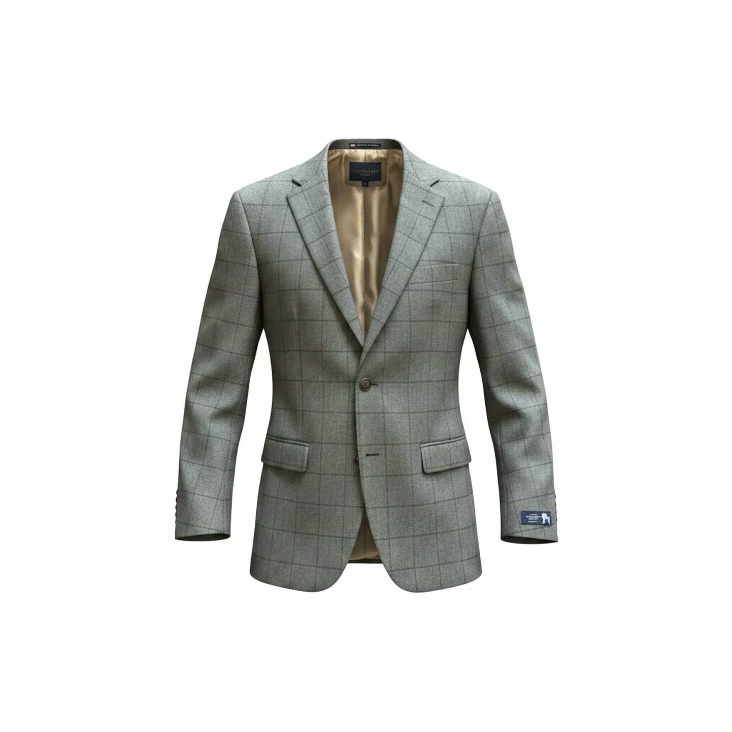 Men's Two Button Windowpane Suit