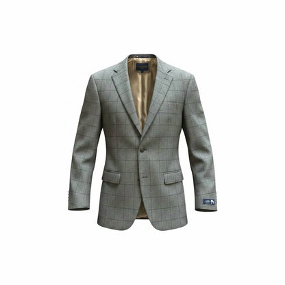 Men's Two Button Windowpane Suit