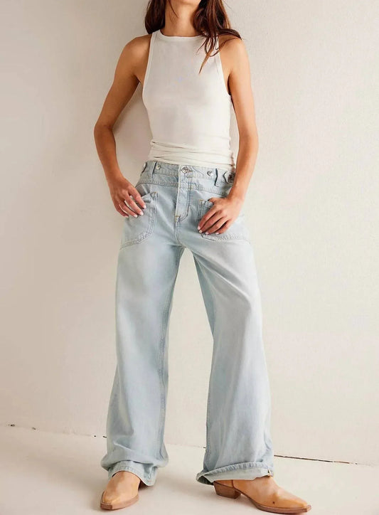 Dipped Shop - Women’s Washed Street Straight Leg Jeans - Rack Hunt