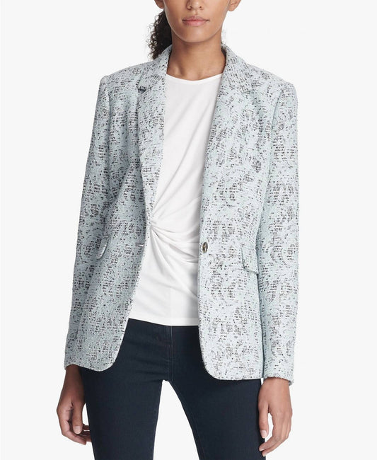 Bonded Lace One Button Coat