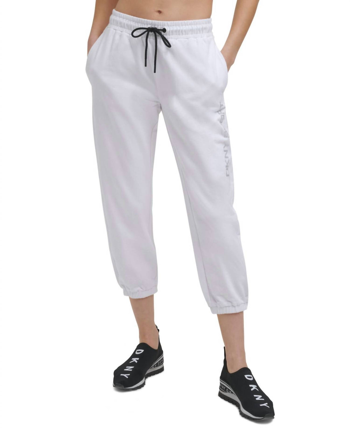 Activewear Cotton Embellished Logo Jogger Pants