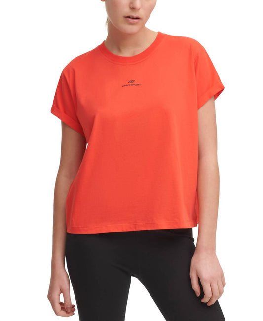 Activewear Sport Cotton Logo T-Shirt