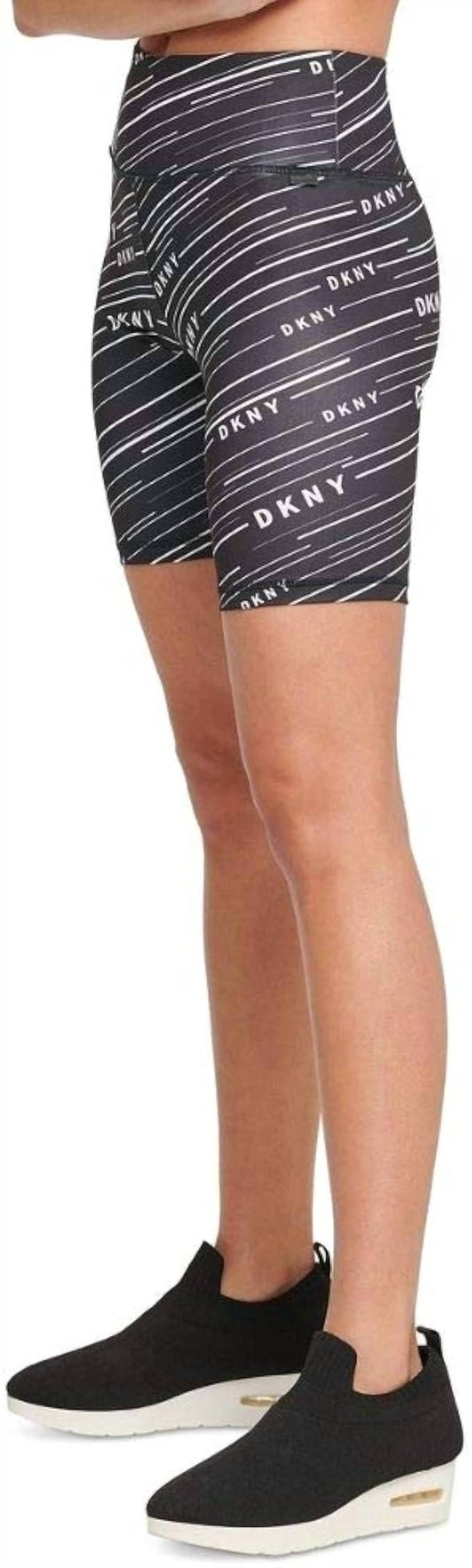 Meterorite Print High Waist Bike Shorts