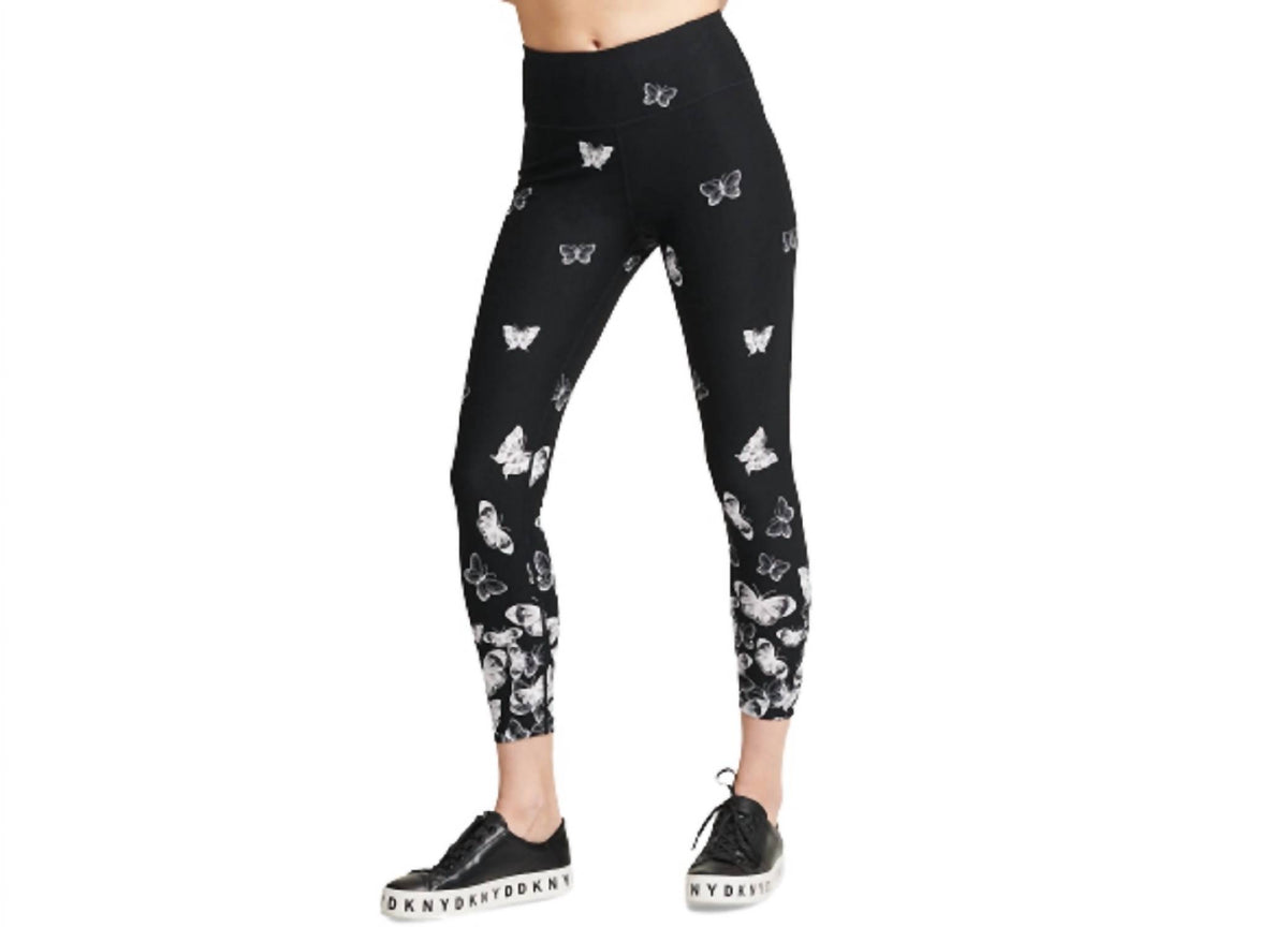 Sport Butterfly-Print High-Waist Leggings