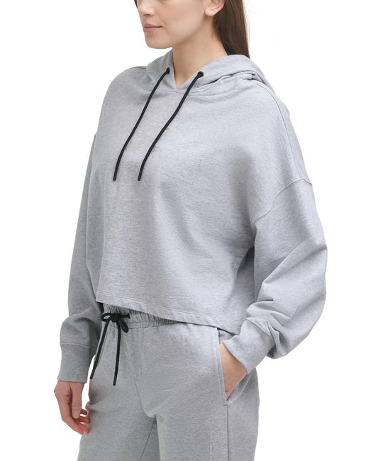 Sport Rhinestone Logo Cotton Hoodie