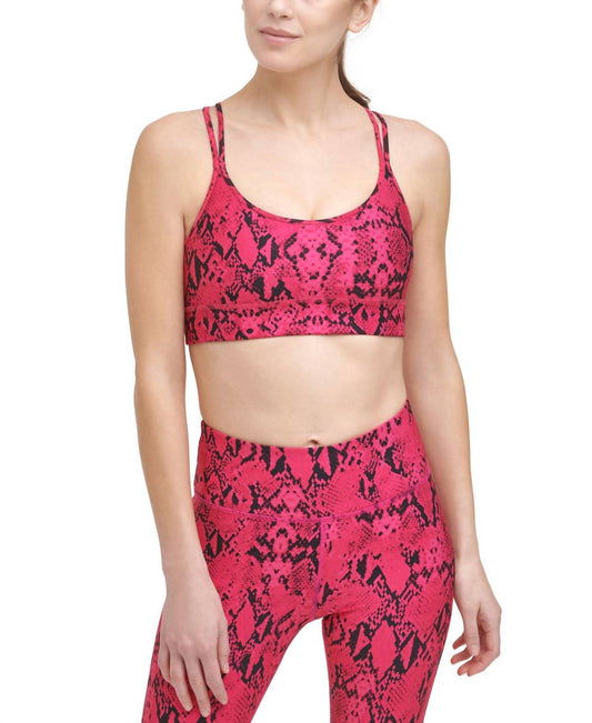 Sport Snake-embossed Sports Bra