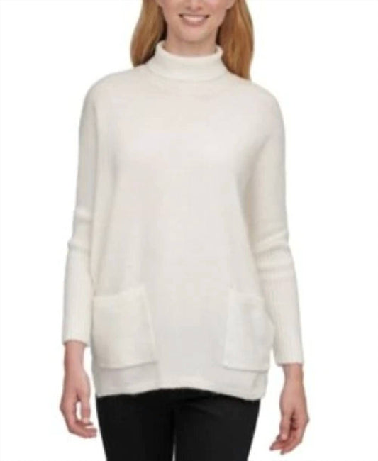 Turtleneck Acrylic Blend Oversized Sweater