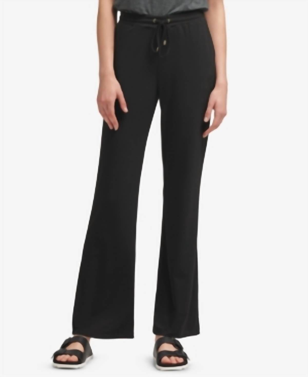 Wide Leg Pull On Pants
