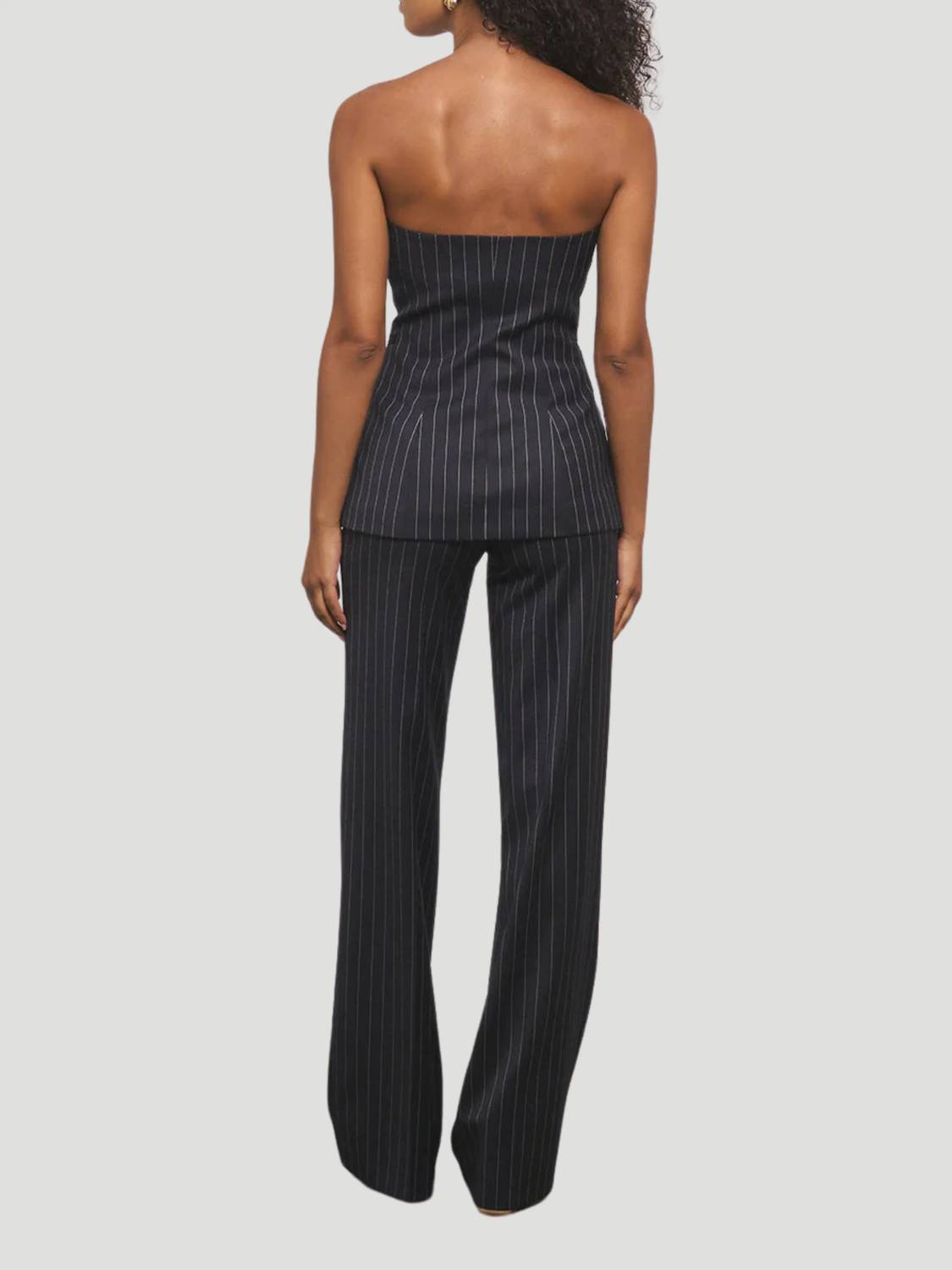 Emma Strapless Wool Bustier With Button Top