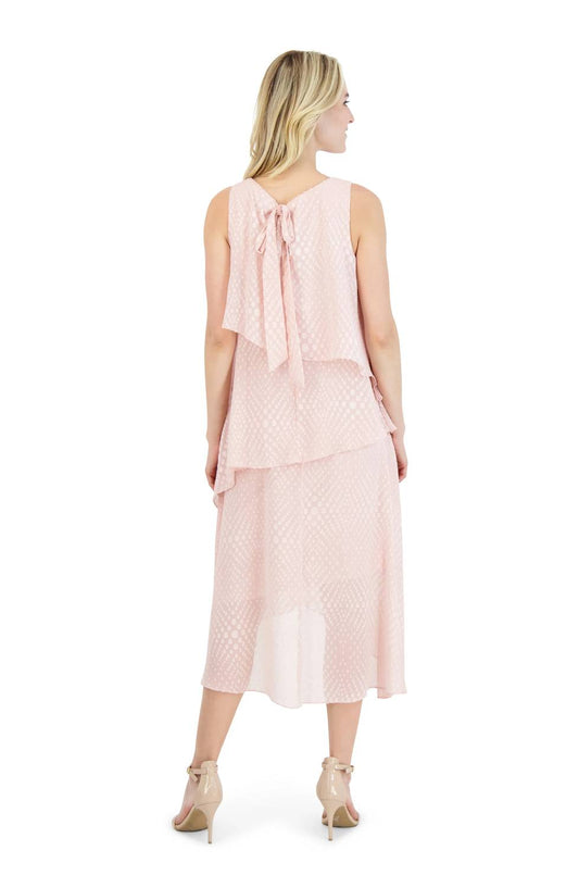 Sleeveless Tiered High-low Dress