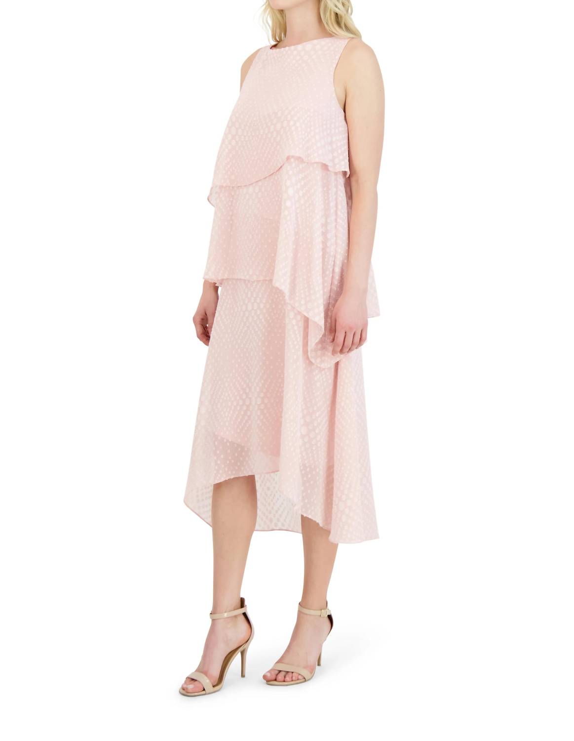 Sleeveless Tiered High-low Dress