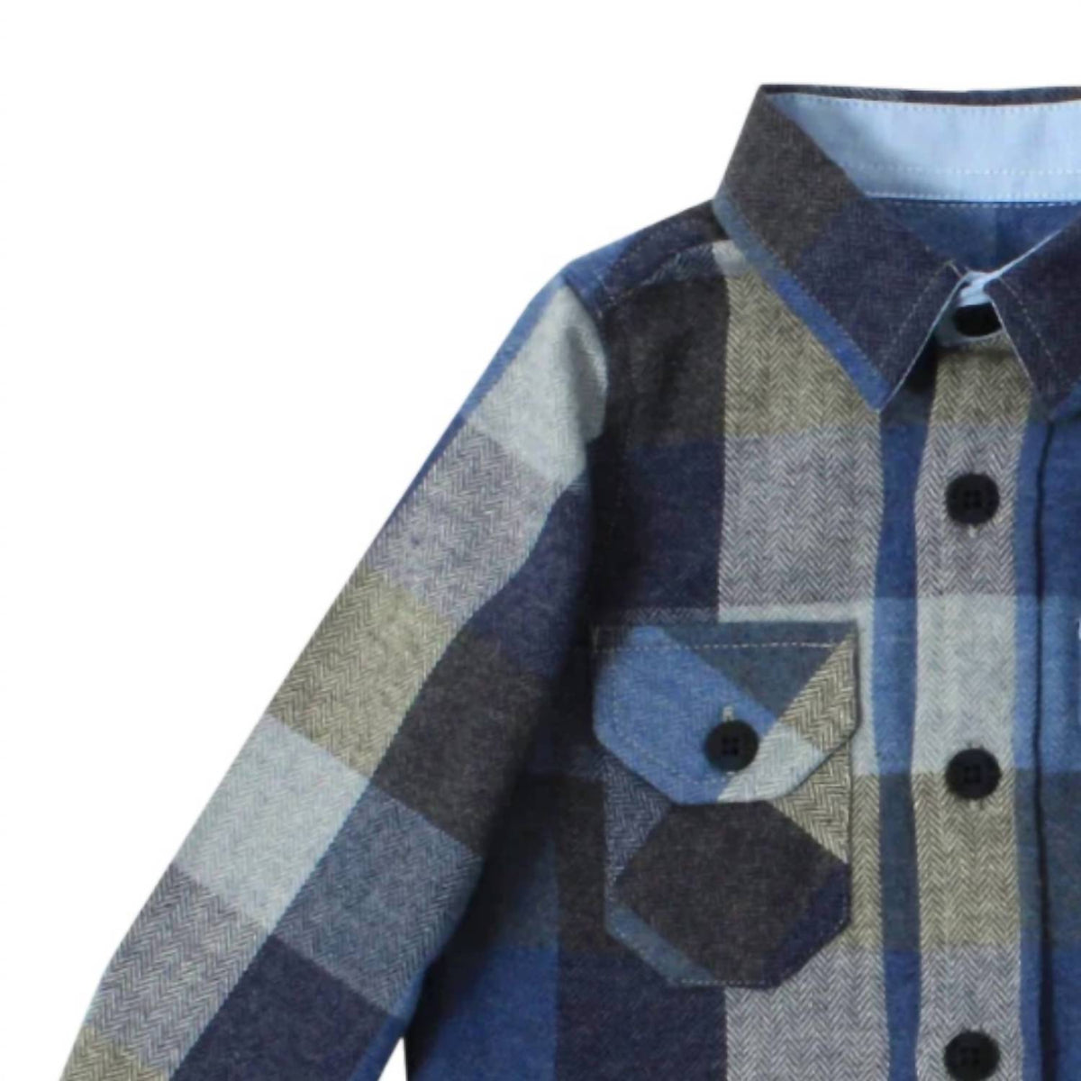 Boys Plaid Button Up Shirt