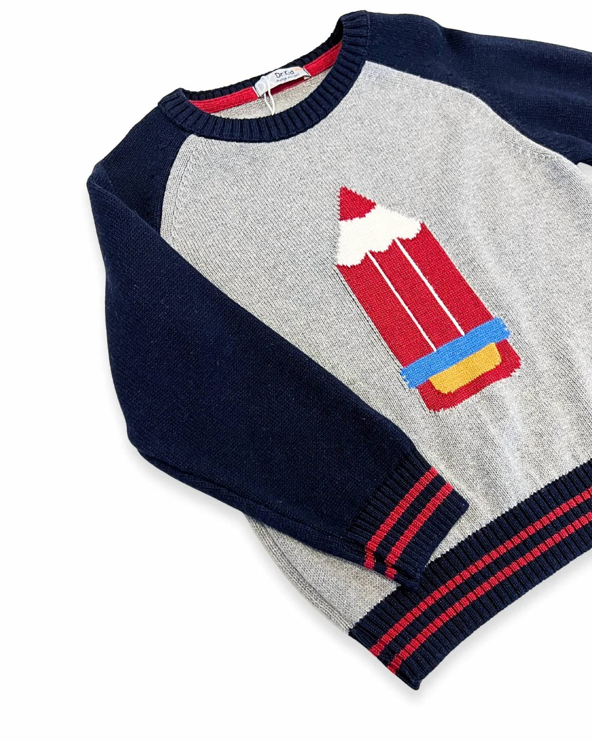 Boys Sweater With Pencil Print & Pant