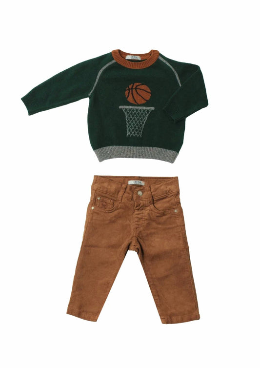 Boys Two-Piece Basketball Sweater & Pants