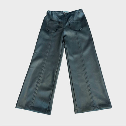 Girls Faux Leather Pants