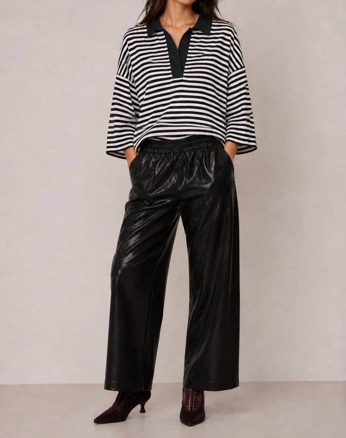 Safron Three Quarter Sleeve Top