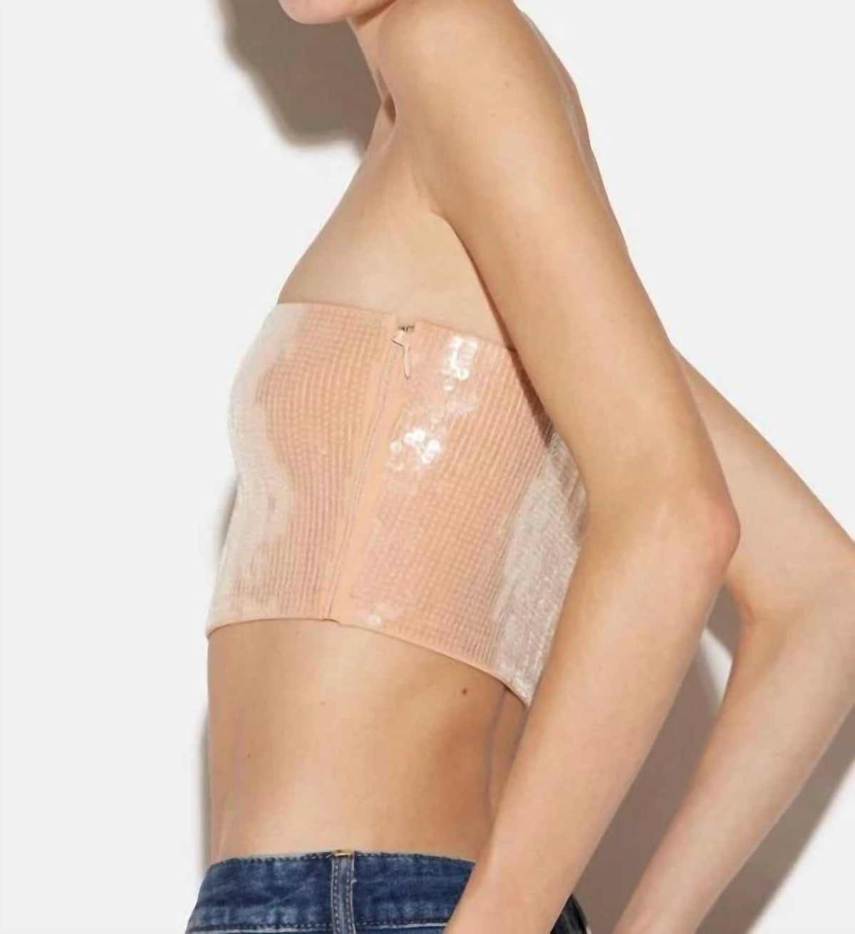 Disco Sequin Tube Top