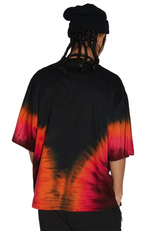 Flame Drop Cotton Jersey T-shirt