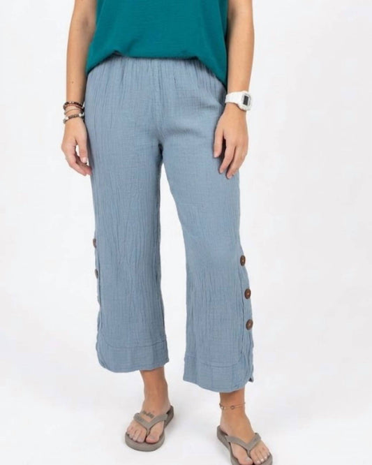 Buho Button Capri Pants