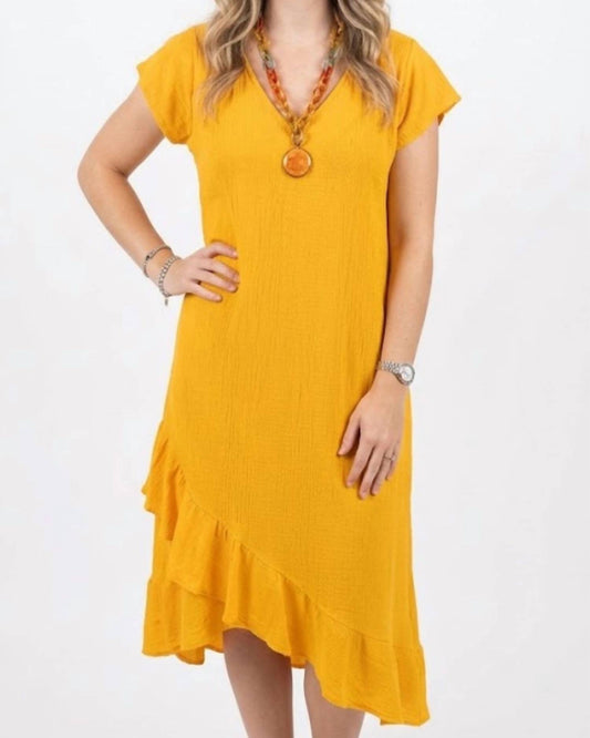 Tantalo Rufle Detail Dress