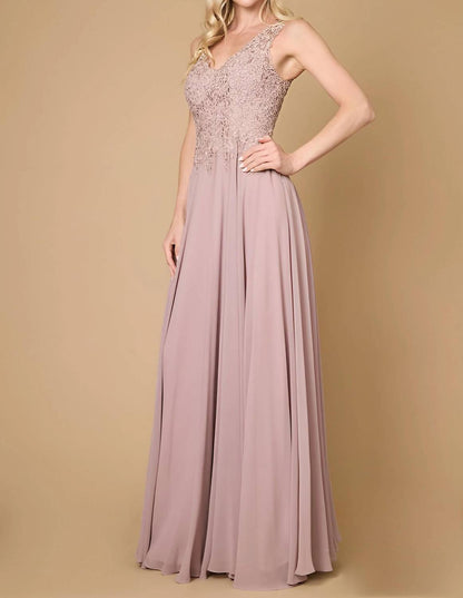 Long Formal Chiffon Evening Gown