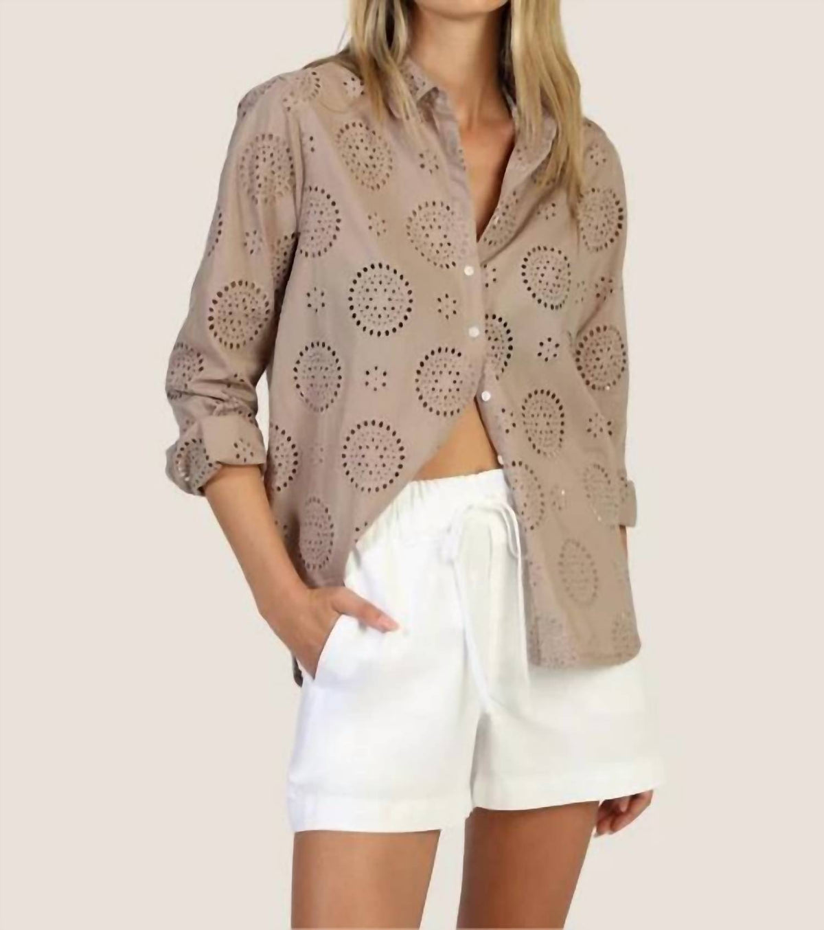 Elle Button Up Top