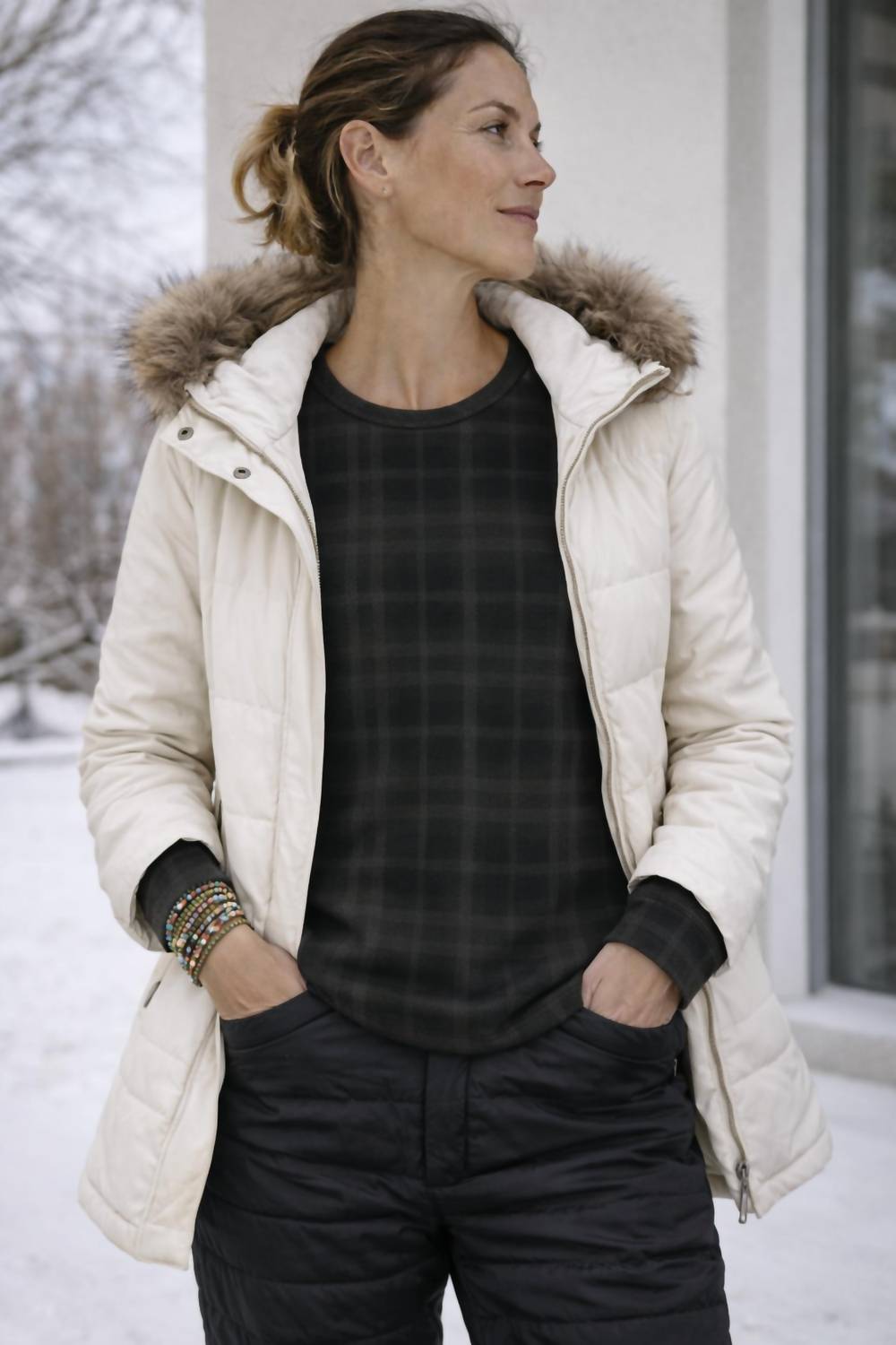 Rotheburg Plaid Long Sleeve Top