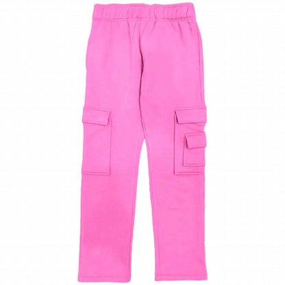Kids' Brushed Soft Cloud Cargo Straight Leg Pants