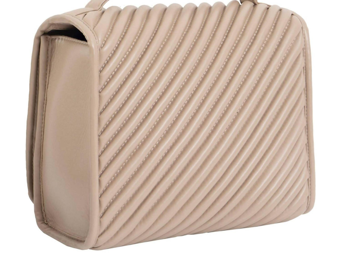 Women's Large Diagonal Quilted Hanging Toiletry Case