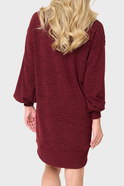 Gibsonlook - Blouson Sleeve Turtleneck Sweater Dress - Rack Hunt