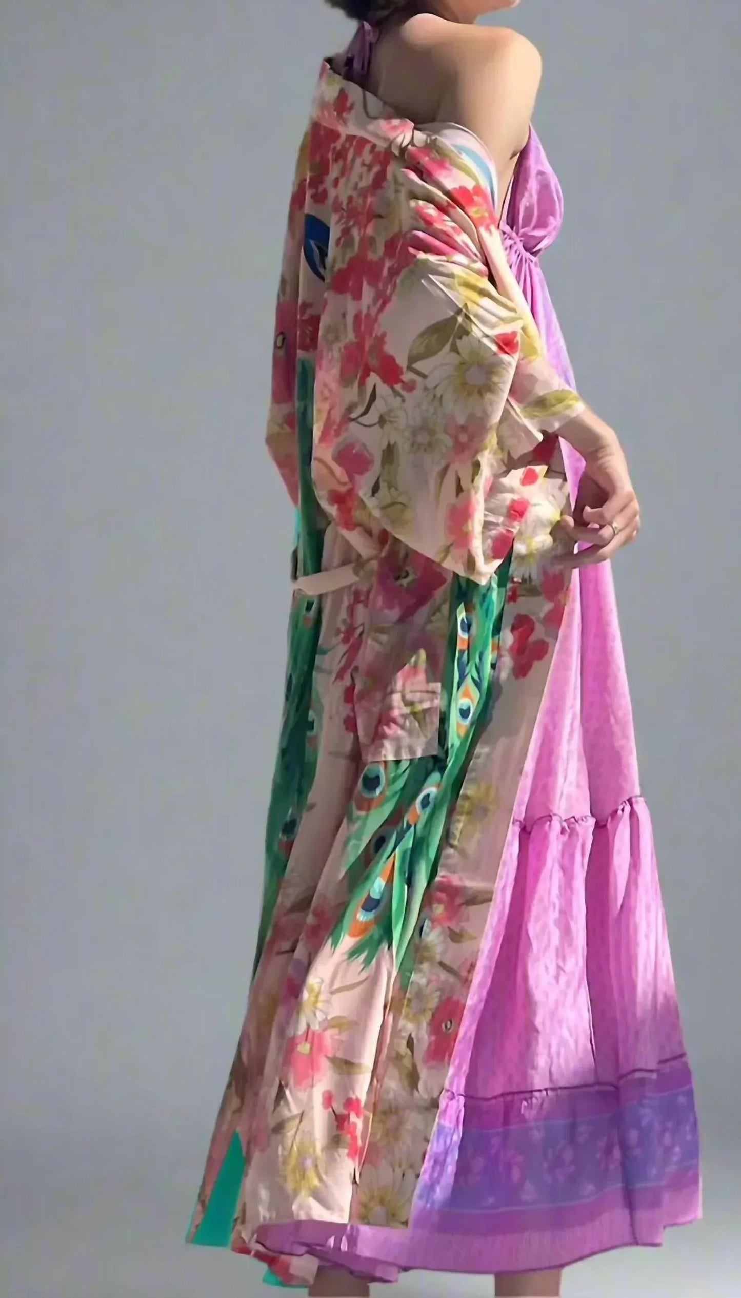 For Love Belle - Peacock Garden Kimono - Rack Hunt