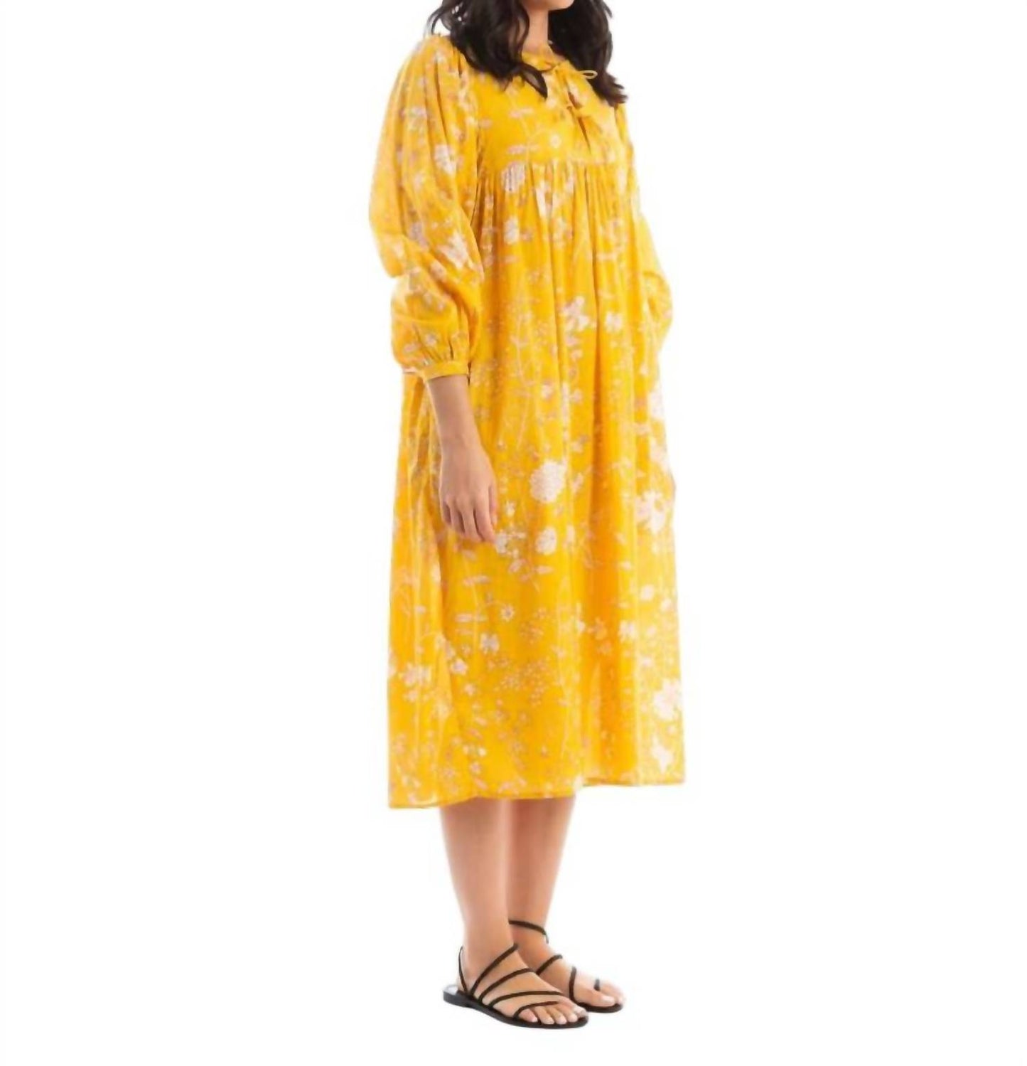 Hamsa Garden Midi Dress