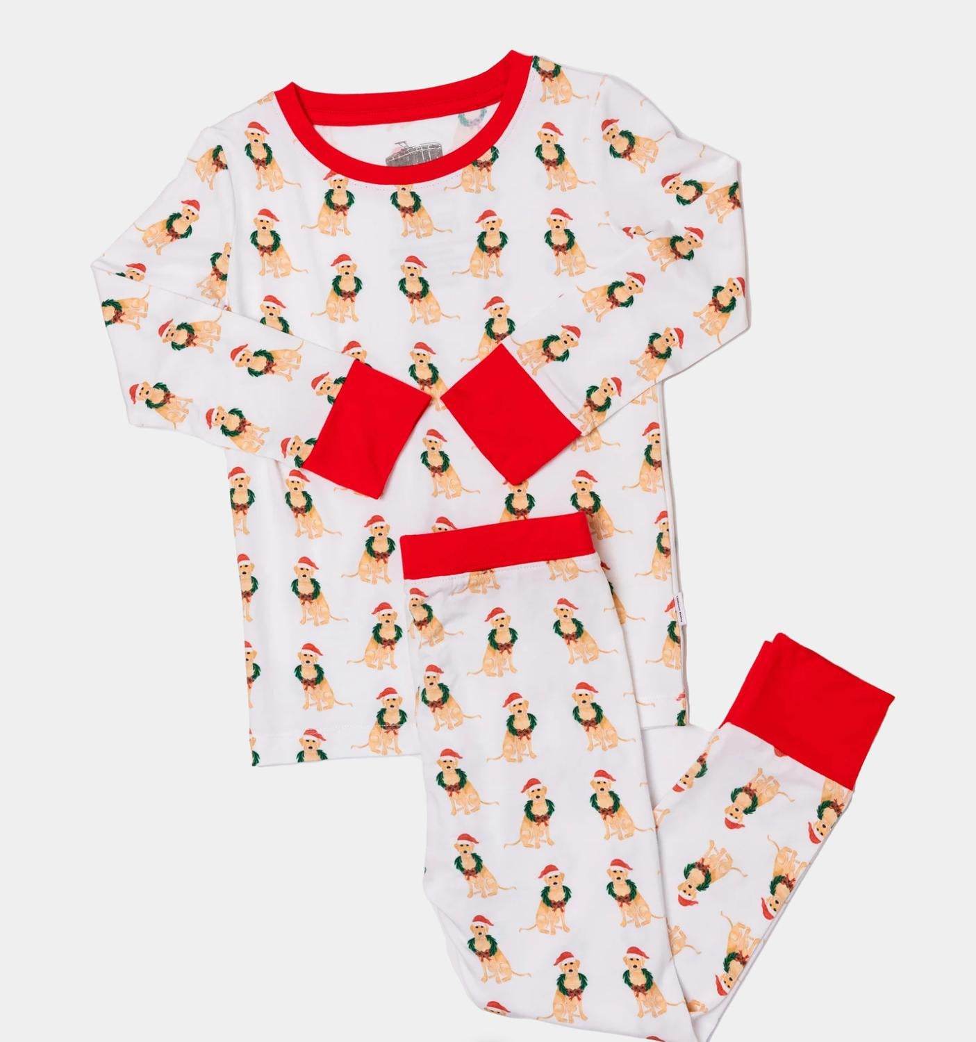 Uptown Baby - Kids' Holiday Dogs 2 Piece Pajama Set - Rack Hunt -