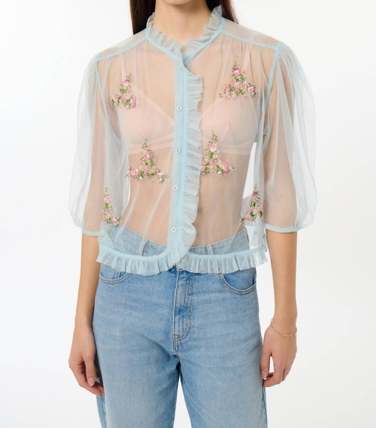 Manoush - Bloom Tulle Blouse - Rack Hunt