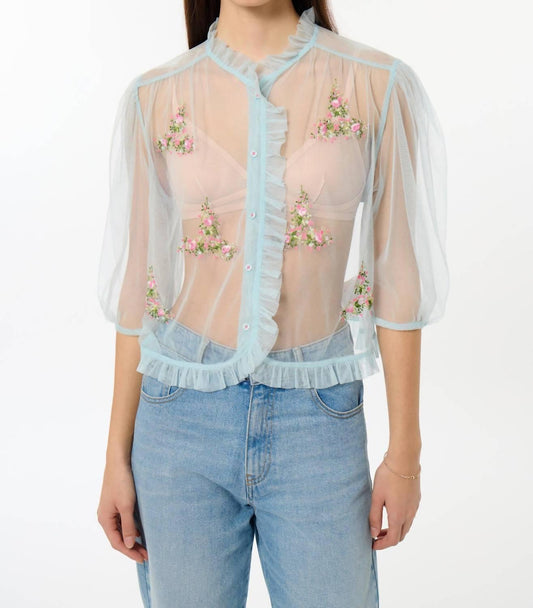Manoush - Bloom Tulle Blouse - Rack Hunt