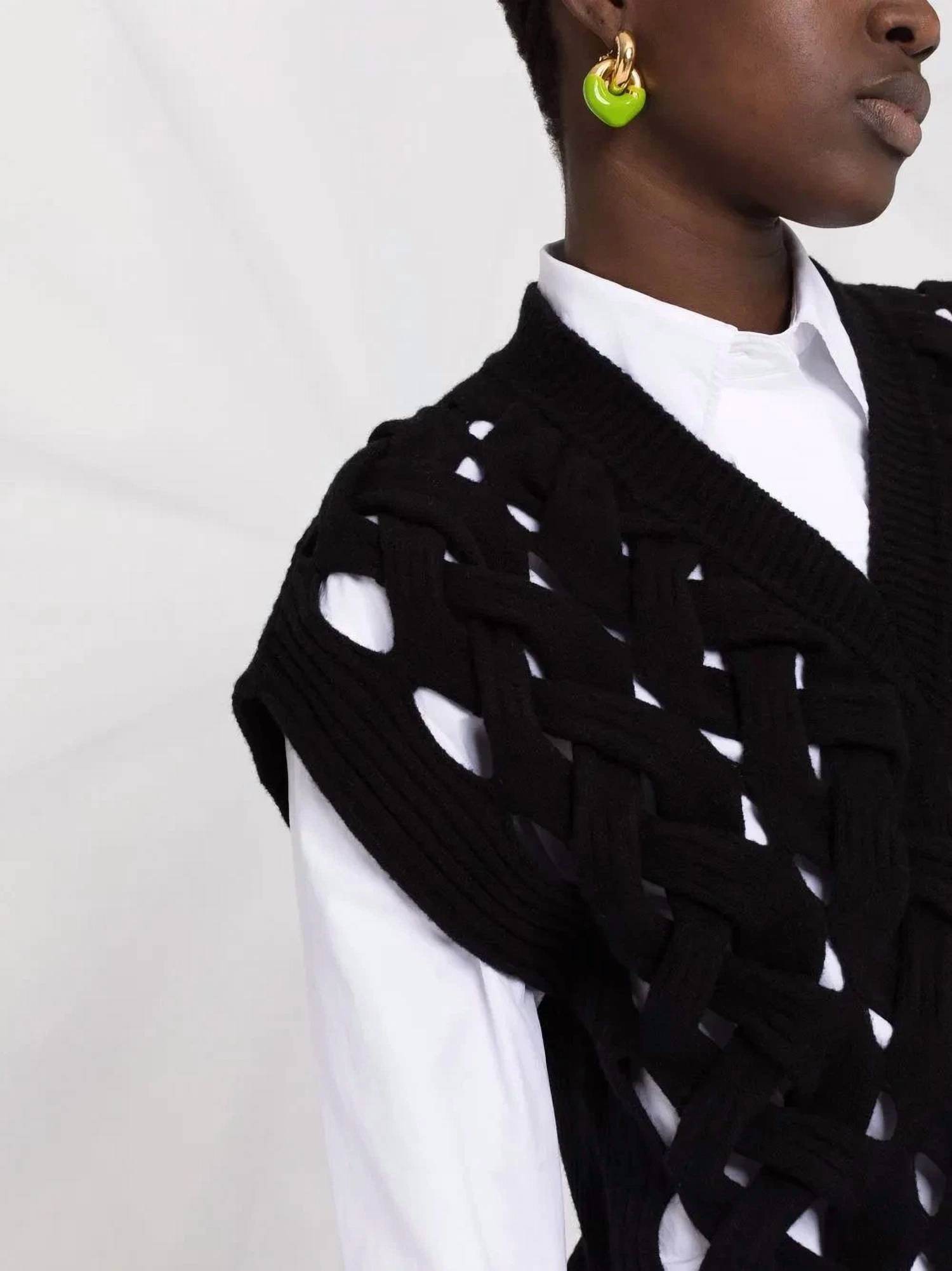 Valentino - Open-knit Wool-blend Vest - Rack Hunt