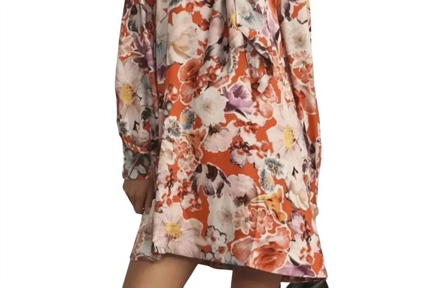 Maeve - The Caroline Tie Neck Mini Dress - Rack Hunt