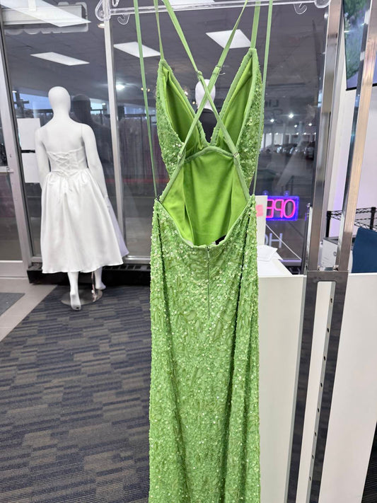 Crossback Sequined Dress