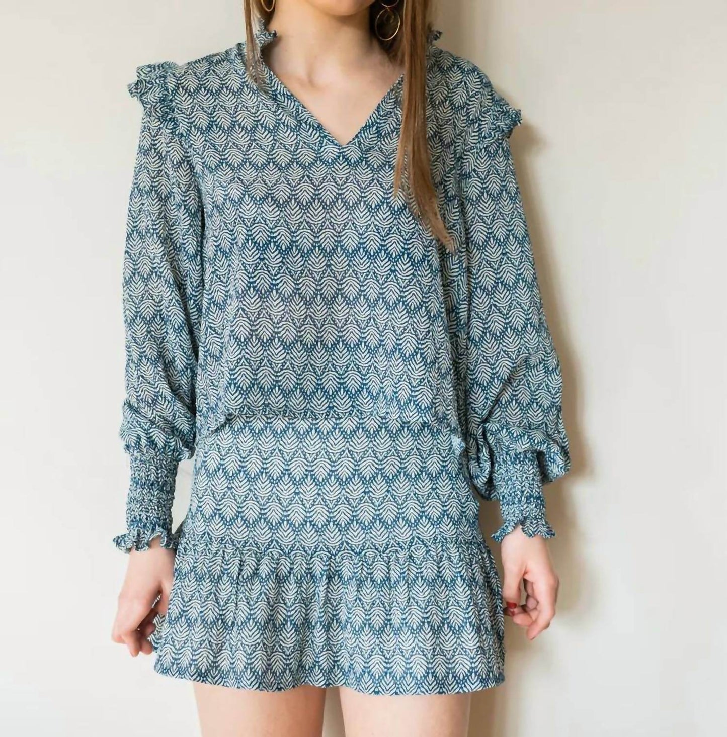 Osamore - Ruffled Shoulder Blouse - Rack Hunt -