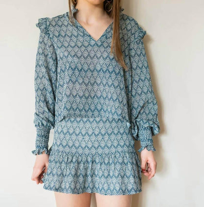Osamore - Ruffled Shoulder Blouse - Rack Hunt