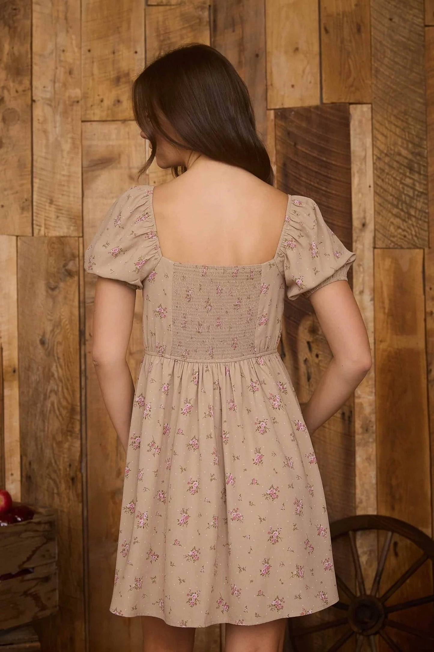 Floral Sweetheart Mini Dress