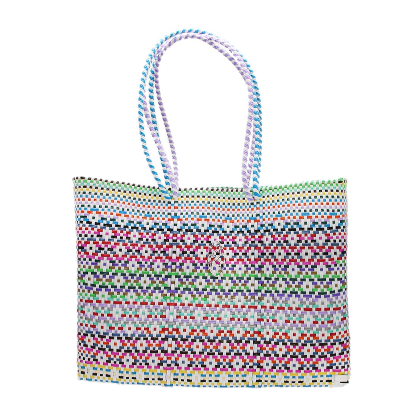 Women's Travel Woven Patterned Tote Bag With Clutch
